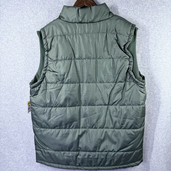 Puffer Vest Open Trails Puffy Mens Size XL Sage Green New With Tags - Picture 6 of 12